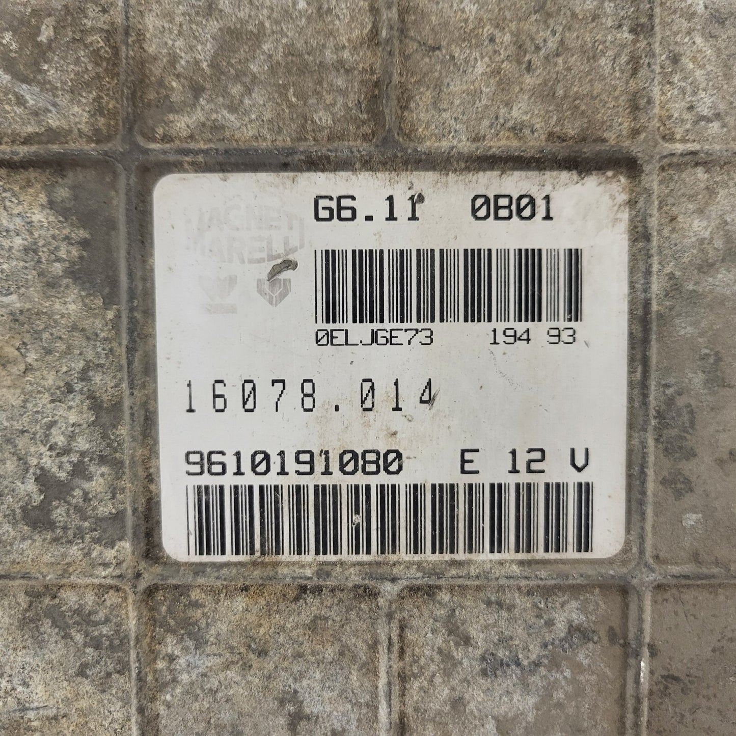 Citroen Peugeot PSA ECU / G6.11 / 16078.014 / 9610191080 / MAGNETI MARELLI 