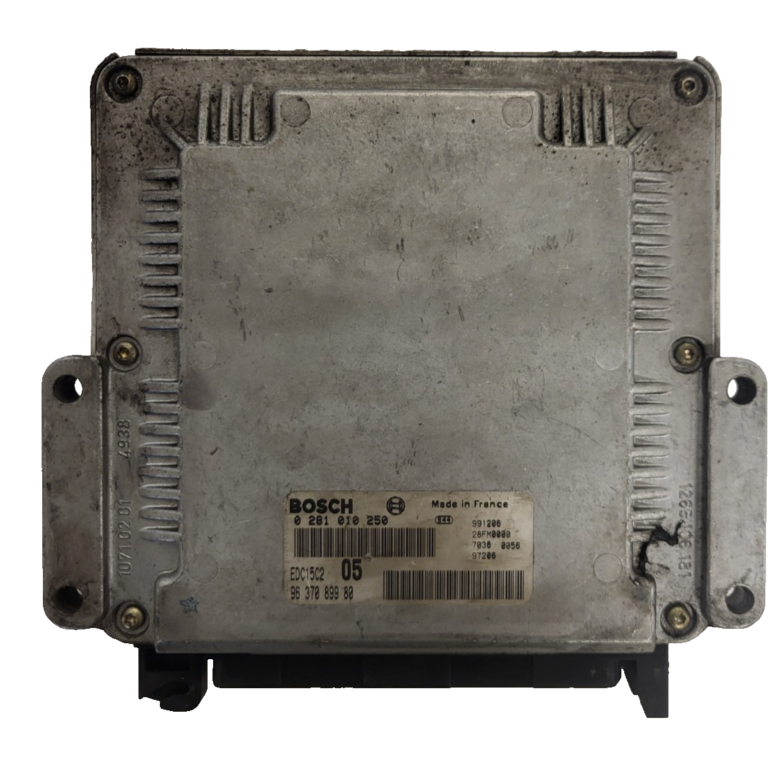 PEUGEOT CITROEN ECU / 0281010250 / EDC15C2 / 9637089980 / BOSCH