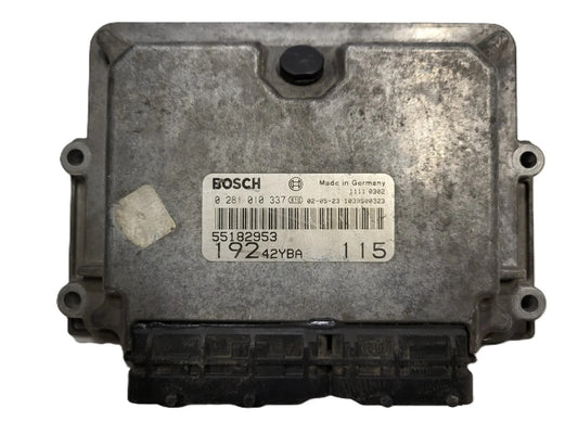 Fiat Stilo 1.9 JTD ECU / 0281010337 / 55182953 / 19242YBA / BOSCH