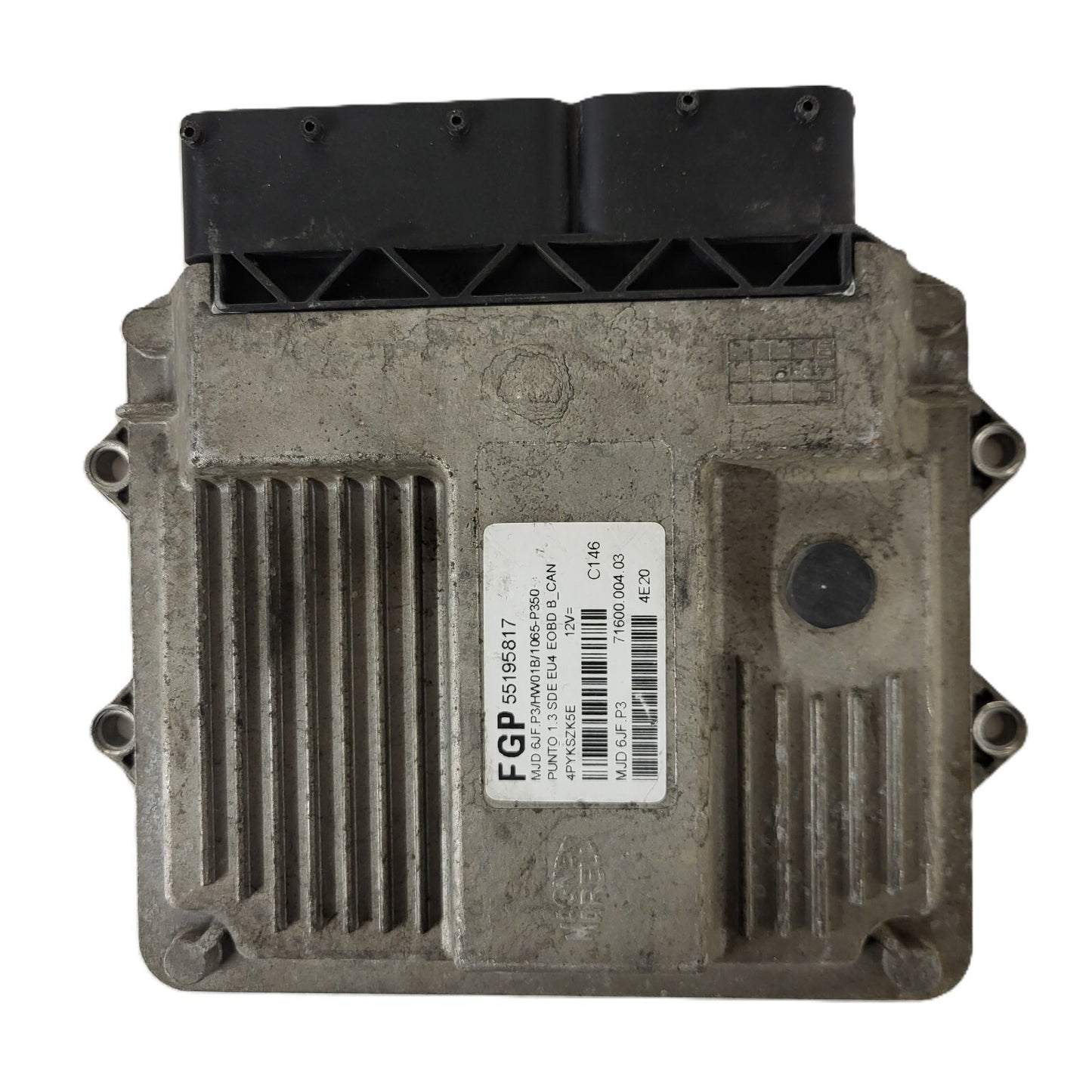 FIAT PUNTO ECU / MJD 6JF.P3 / 55195817 / HW1BM / 71600.053.00 / MAGNETI MARELLI