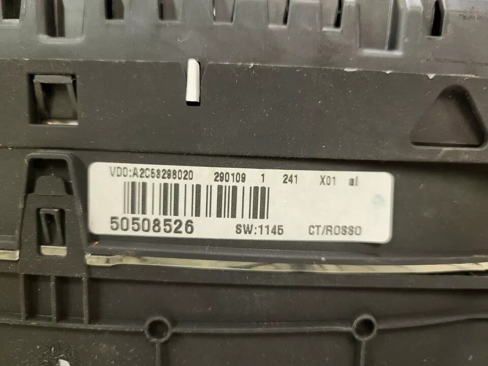 ALFA MITO BENZINA QUADRO STRUMENTI CONTACHILOMETRI  50508526