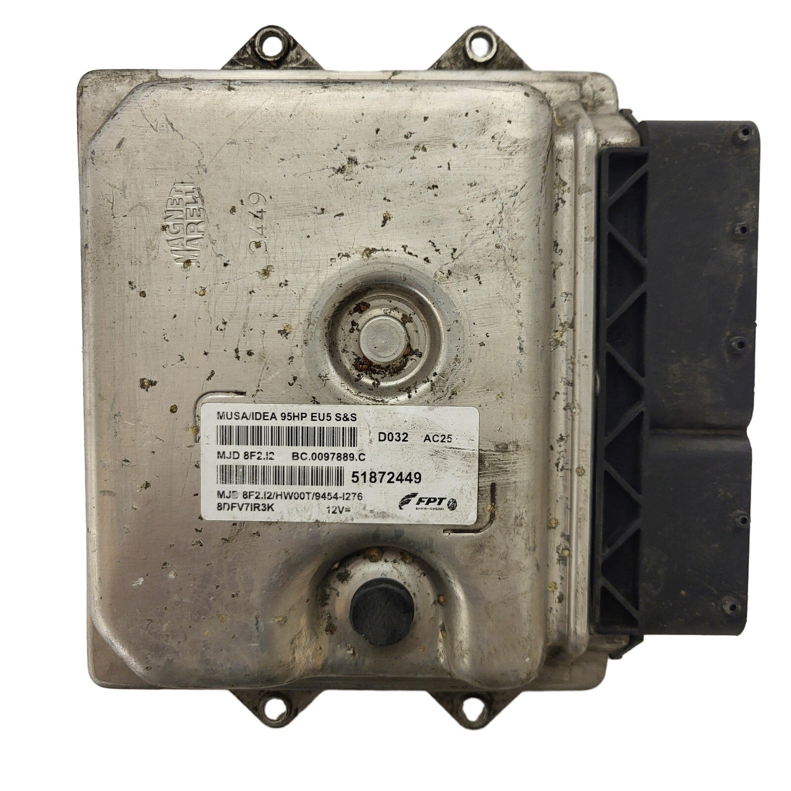 LANCIA MUSA FIAT IDEA ECU / 51872449 / MJD 8F2.I2 / HW00T / FPT