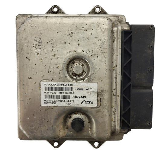 LANCIA MUSA FIAT IDEA ECU / 51872449 / MJD 8F2.I2 / HW00T / FPT