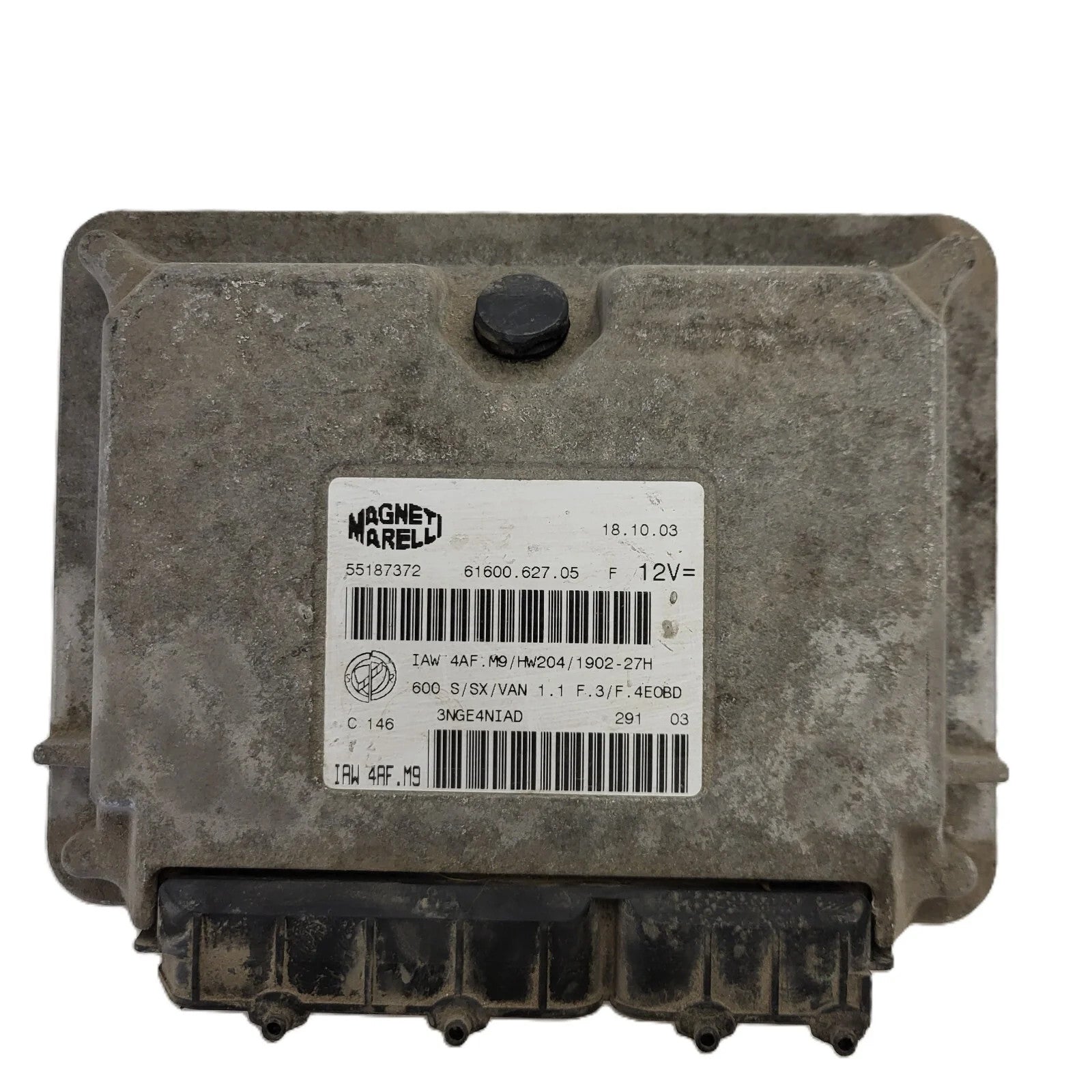 Fiat Seicento 600 ECU / 55187372 / IAW 4AF.M9 / 61600.627.05 / MAGNETI MARELLI