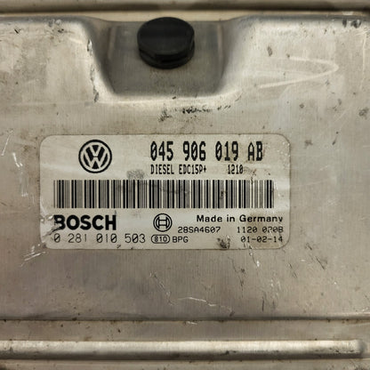 VW POLO 9N ECU / 045906019AB / 0281010503 / EDC15P+ / BOSCH