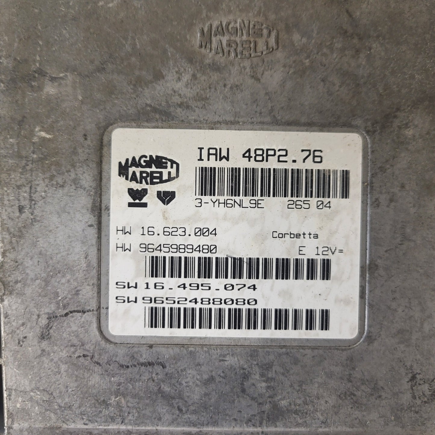 Peugeot Citroen ECU / IAW 48P2.76 / HW 9645989480 / SW 9652488080-