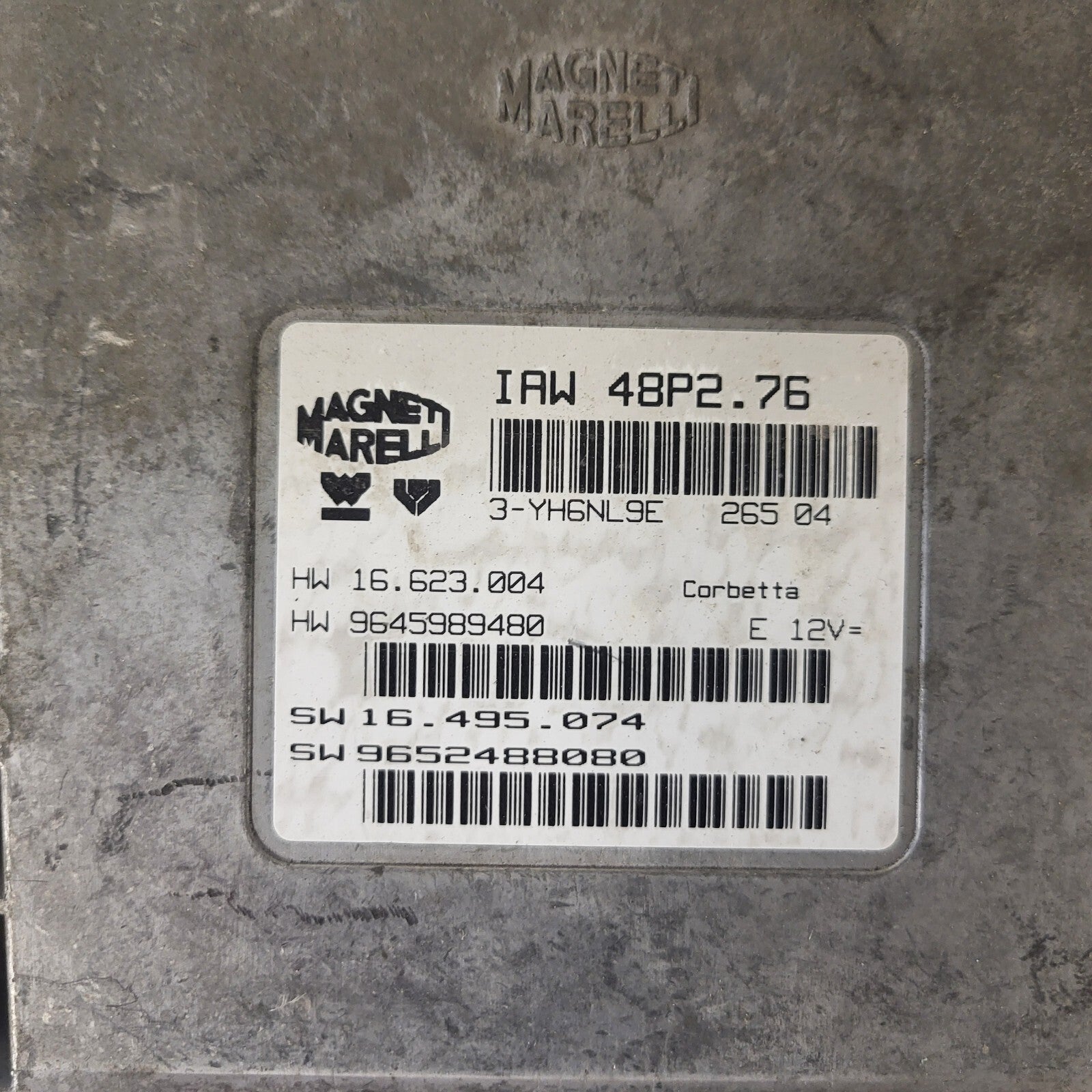 Peugeot Citroen ECU / IAW 48P2.76 / HW 9645989480 / SW 9652488080-