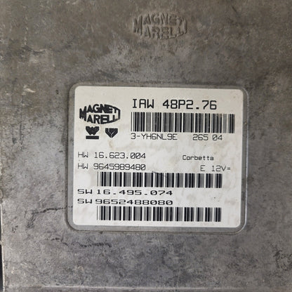 Peugeot Citroen ECU / IAW 48P2.76 / HW 9645989480 / SW 9652488080-