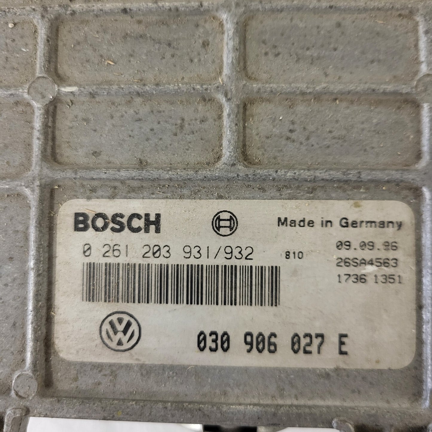 VW LUPO POLO AROSA ECU / 030906027E / 0261203931/932 / BOSCH