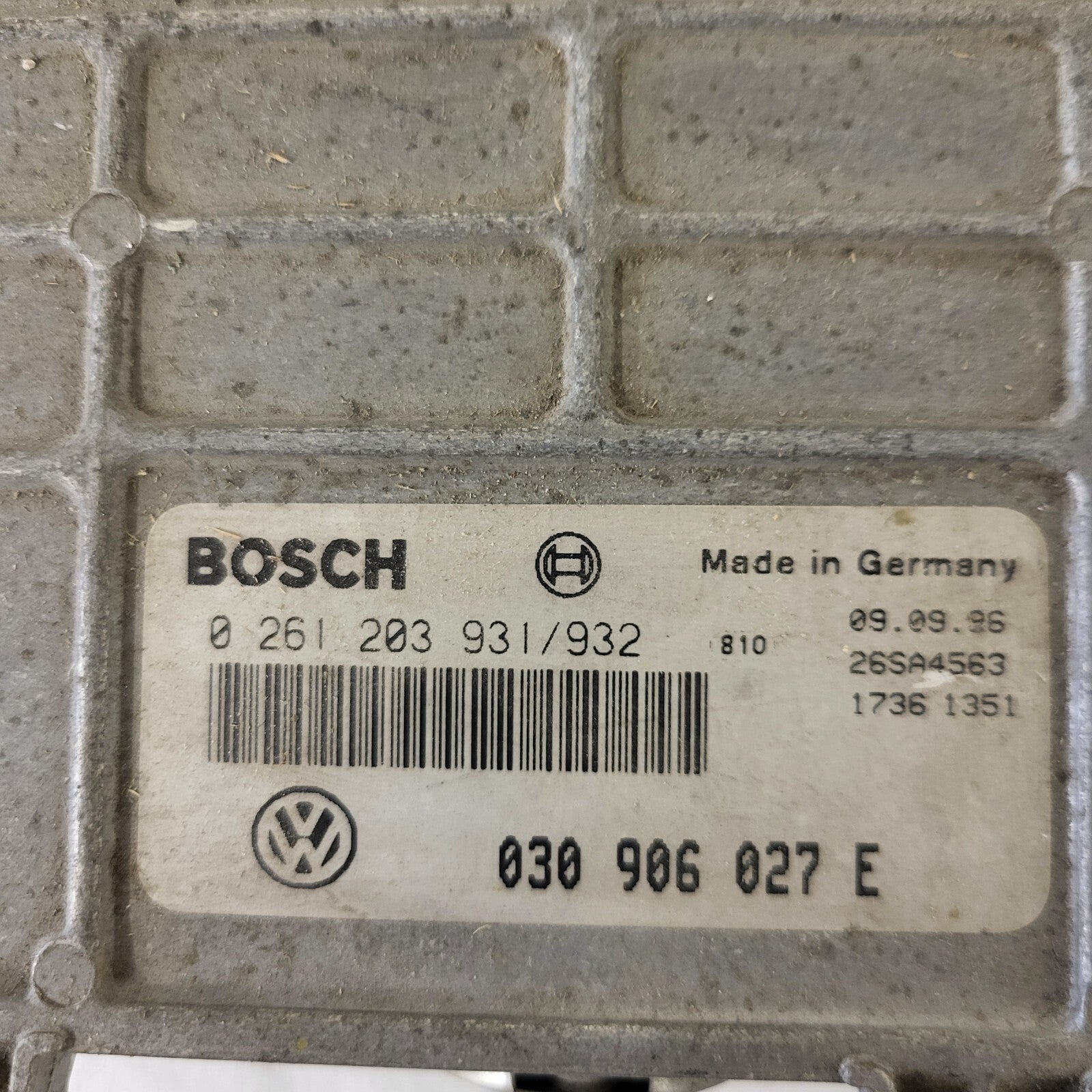 VW LUPO POLO AROSA ECU / 030906027E / 0261203931/932 / BOSCH