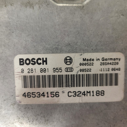 FIAT PUNTO 188 1.9 JTD ECU / 0281001955 / 46534156 / BOSCH