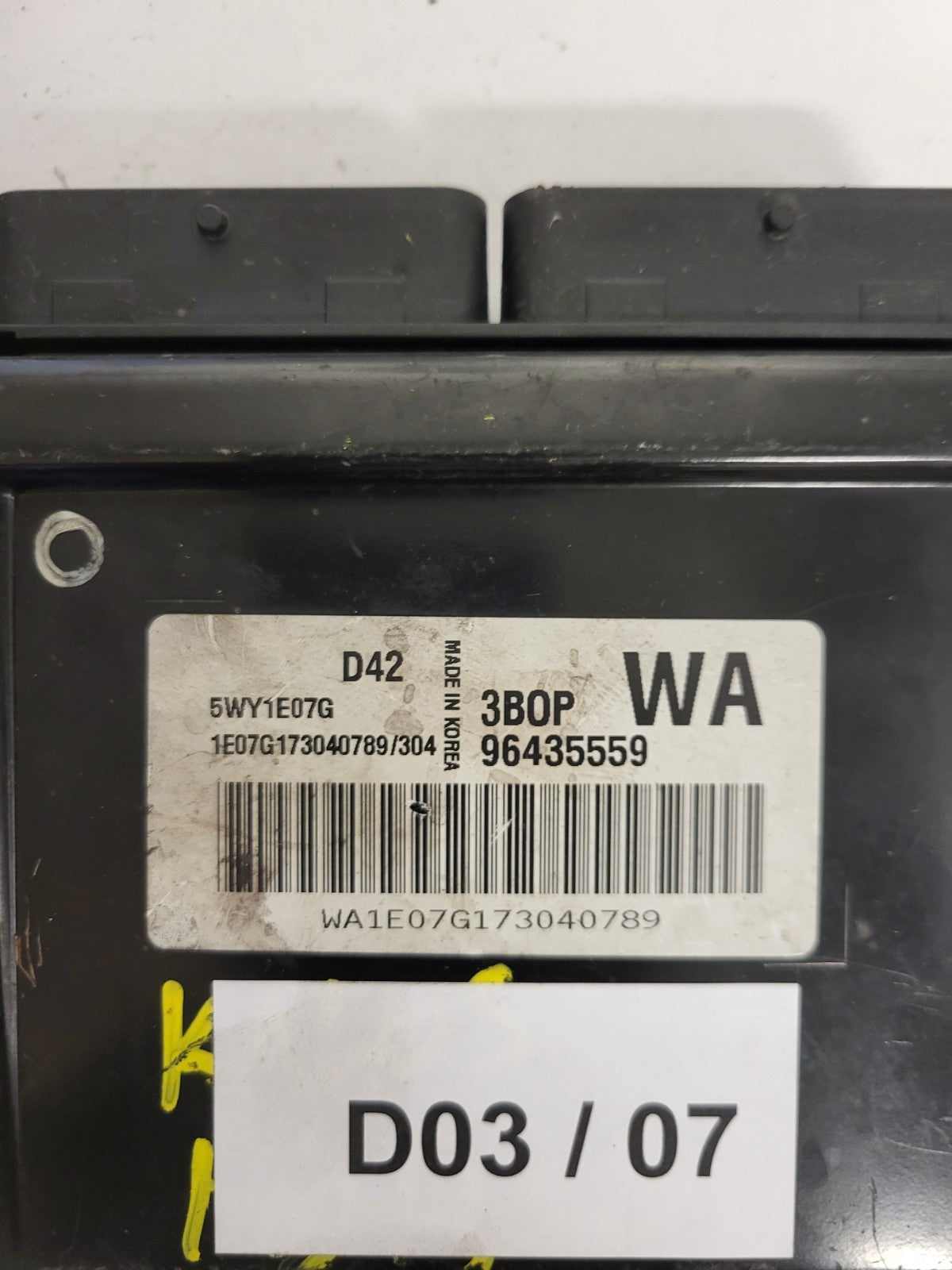 DAEWOO AVEO KALOS ECU / 96435559 / 5WY1E07G / 3BOP / WA / KEMSCO