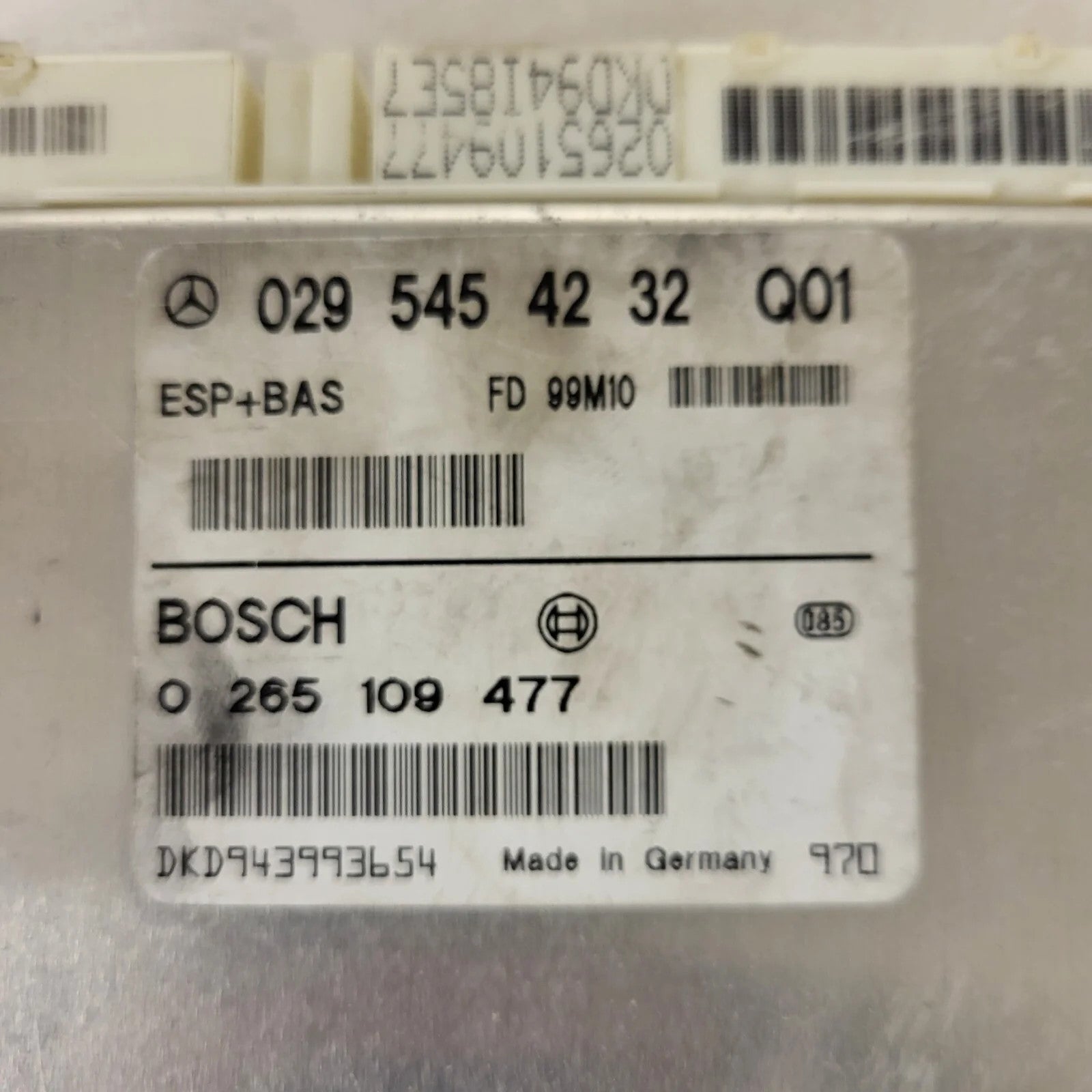 Mercedes A-Class W168 ESP ECU / 0295454232 / 0265109477 / BOSCH