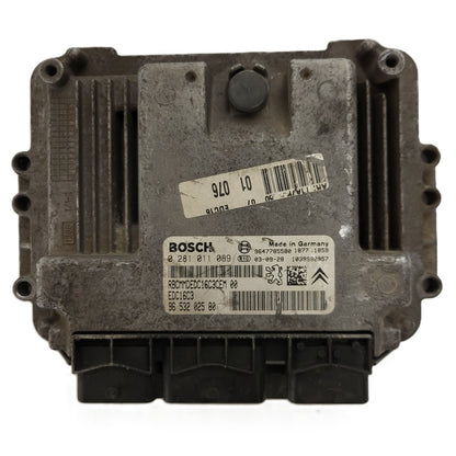 PEUGEOT 206 ECU / 0281011089 / EDC16C3 / 9653202580 / 9647785580 / BOSCH