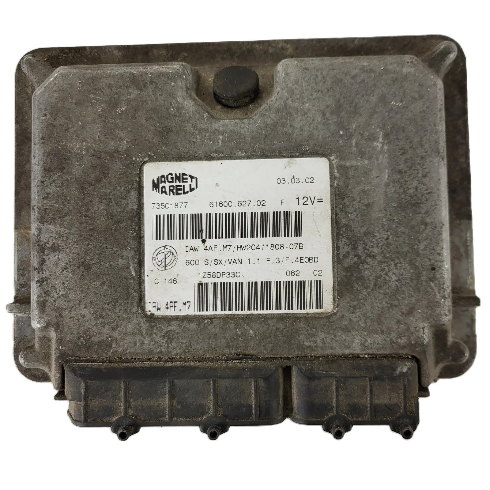 Fiat 600 ECU / IAW 4AF.M7 / 73501877 / HW204 / MAGNETI MARELLI
