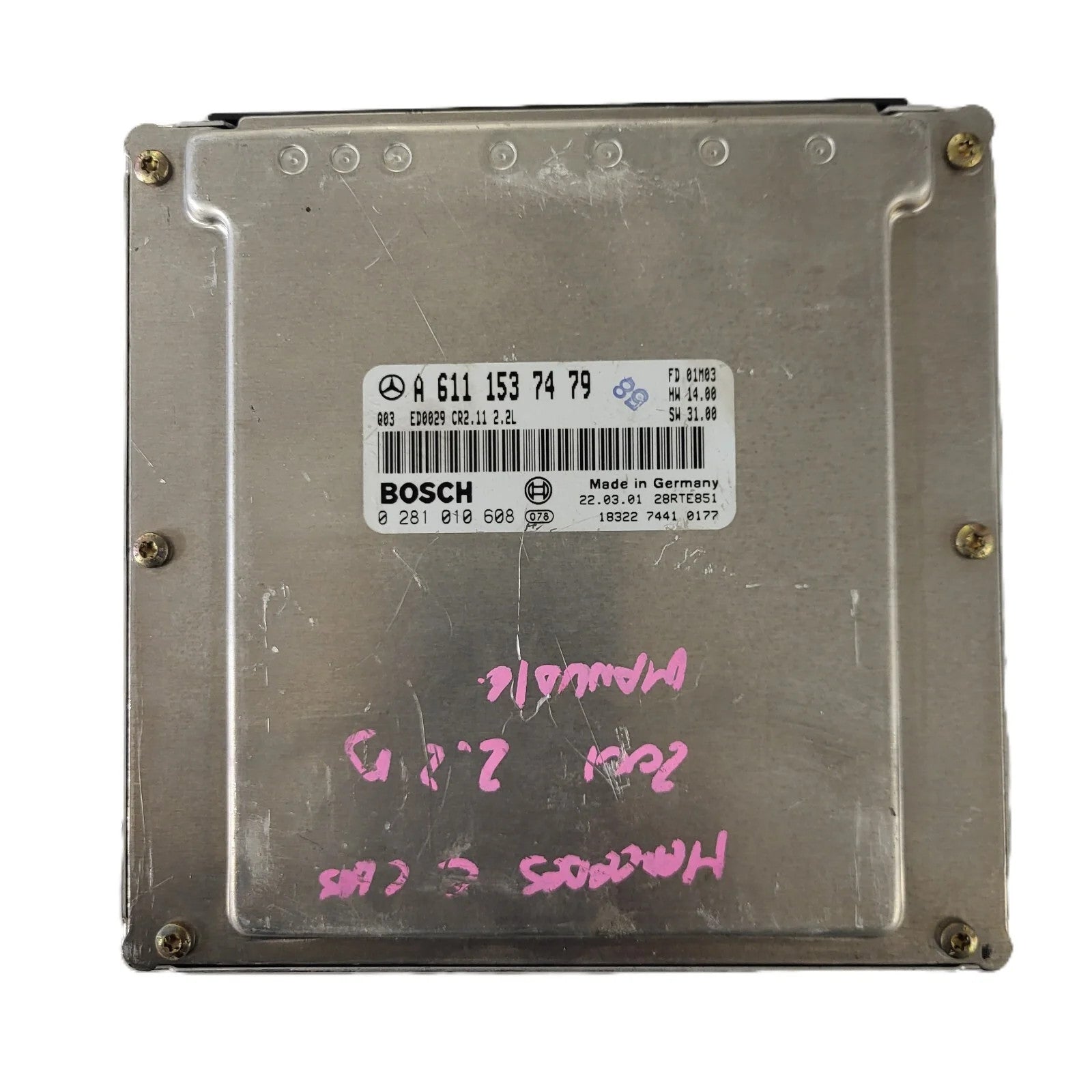 MERCEDES C ECU / A6111537479 / 0281010608 / ED0029 / CR2.11 / BOSCH