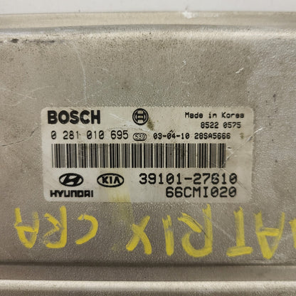 HYUNDAI MATRIX ECU / 0281010695 / 39101-27610 / 66CMI020 / BOSCH