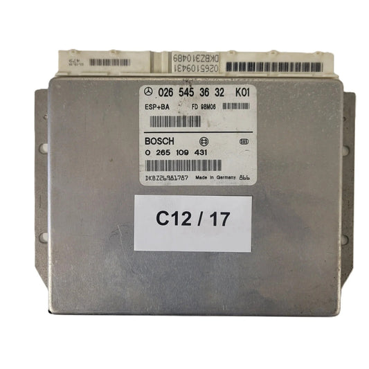MERCDES BENZ ECU / 0265453632 / 0265109431 / BOSCH / ESP+BA