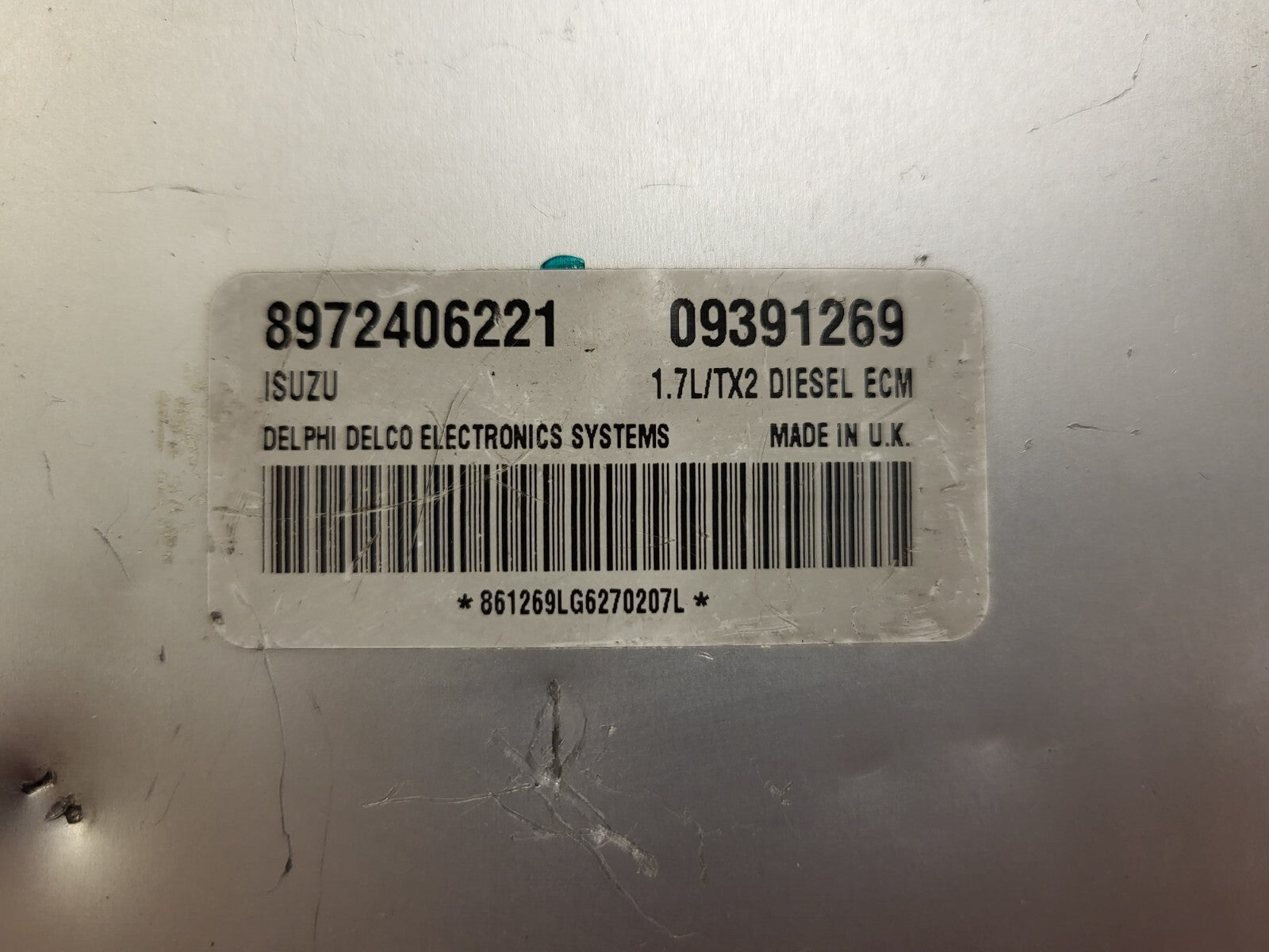 OPEL ASTRA G ECU / 09391269 / 8972406221 / DELPHI