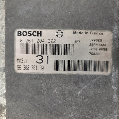Peugeot 106 Citroen Saxo 1.1 ECU / 0261204622 / 9630278180 / MA3.1 / BOSCH
