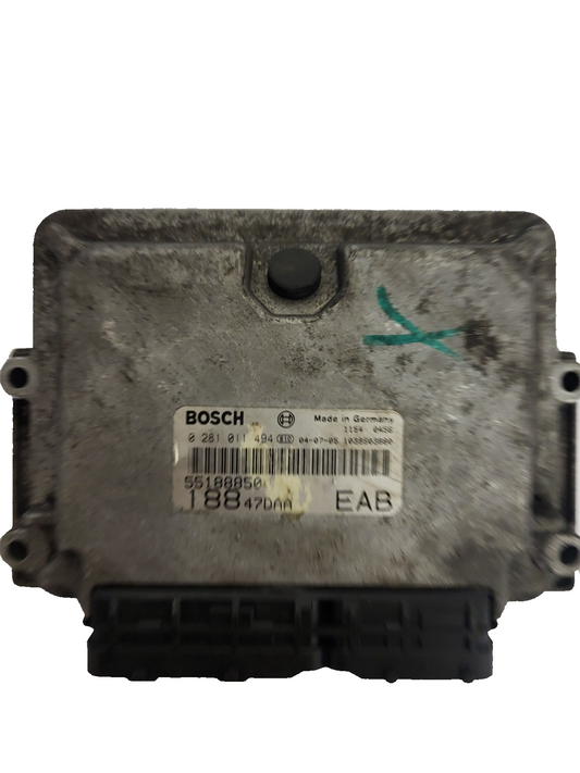 FIAT PUNTO ECU / 0281011494 / 55188850 / BOSCH