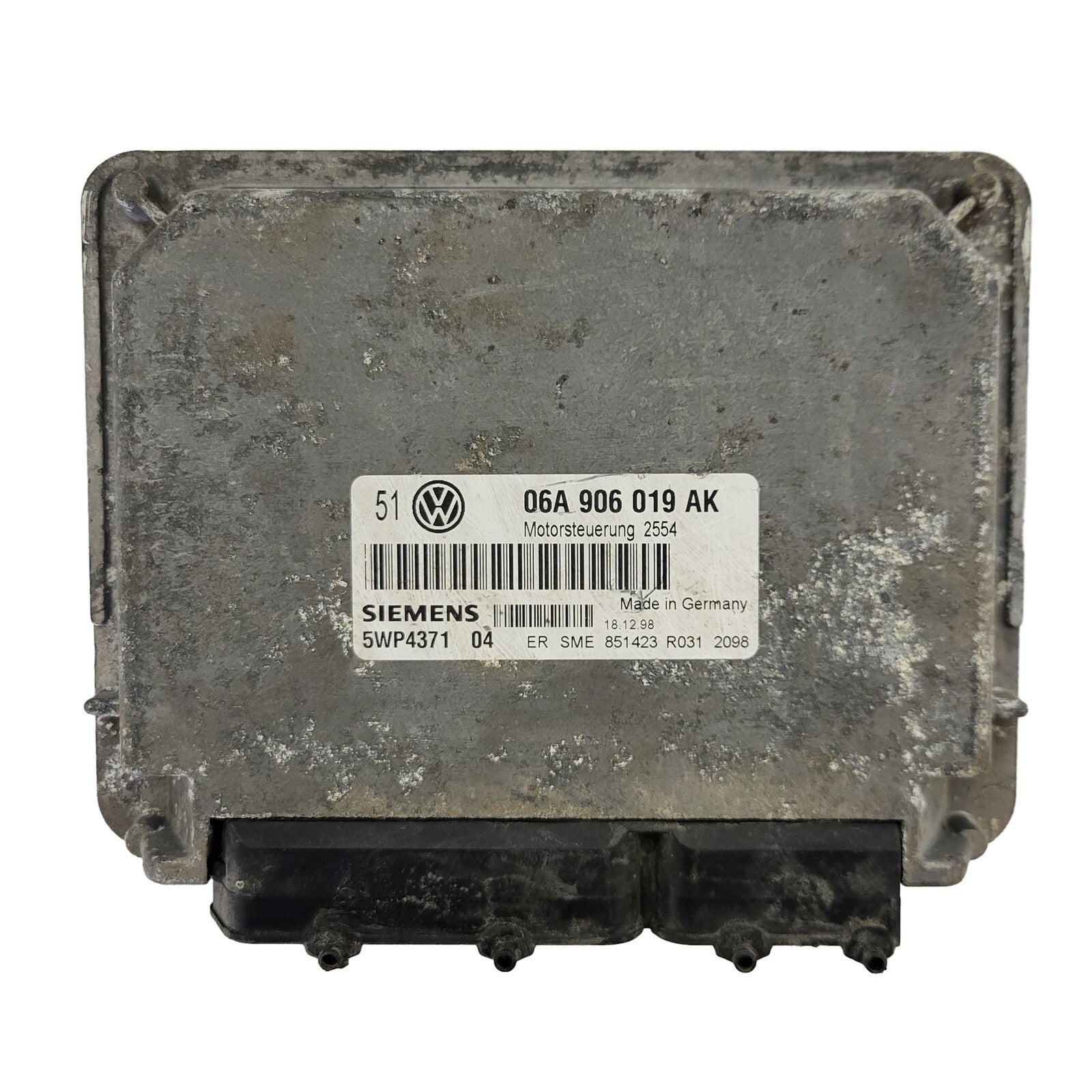 VW GOLF 4 ECU / 06A906019AK / 5WP4371 04 / 2554 / SIEMENS