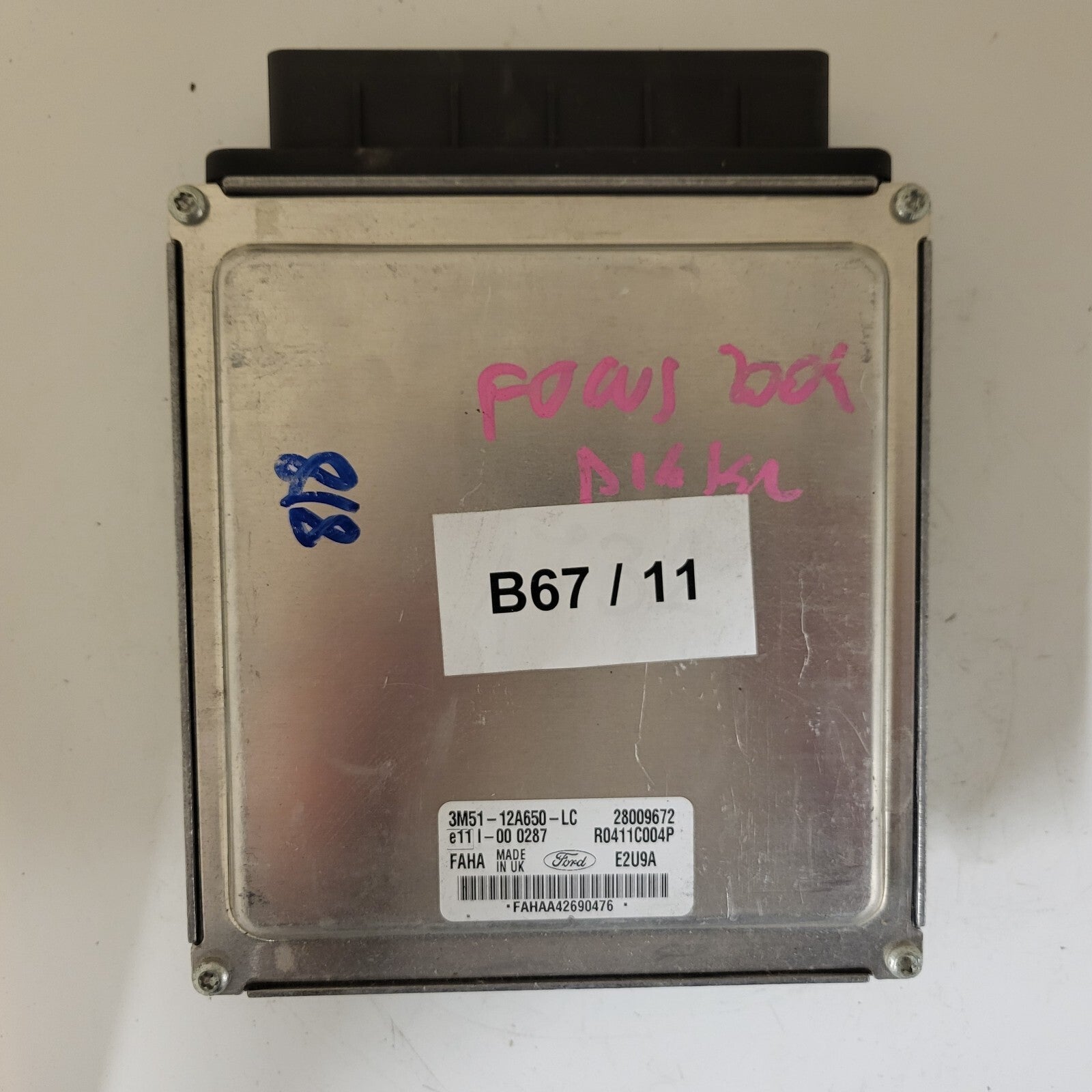 Ford FOCUS MK1 1.8 ECU / 3M51-12A650-LC / FAHA / R0411C004P 