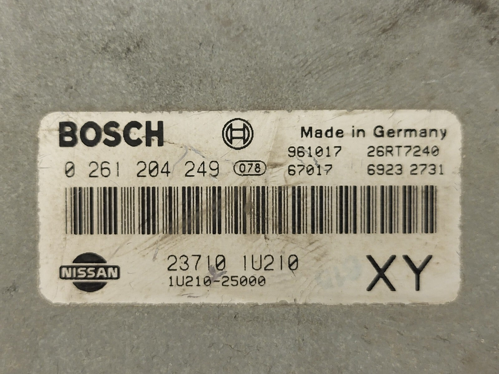 NISSAN MICRA ECU / 0261204249 / 237101U210 / 23710-1U210  / 1U210-25000 XY BOSCH