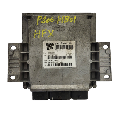 PEUGEOT 206 ECU / IAW 48P2.70 / 9645243180 / 9643707380 / MAGNETI MARELLI