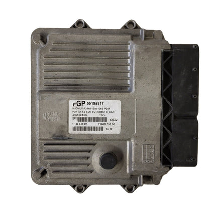FIAT PUNTO ECU / MJD 6JF.P3 / 55195817 / HW1BM / 71600.053.00 / MAGNETI MARELLI