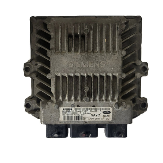 FORD FIESTA ECU / 3S61-12A650-LC / 5WS40140E-T / 5AYC / SID804 / J38A SIEMENS