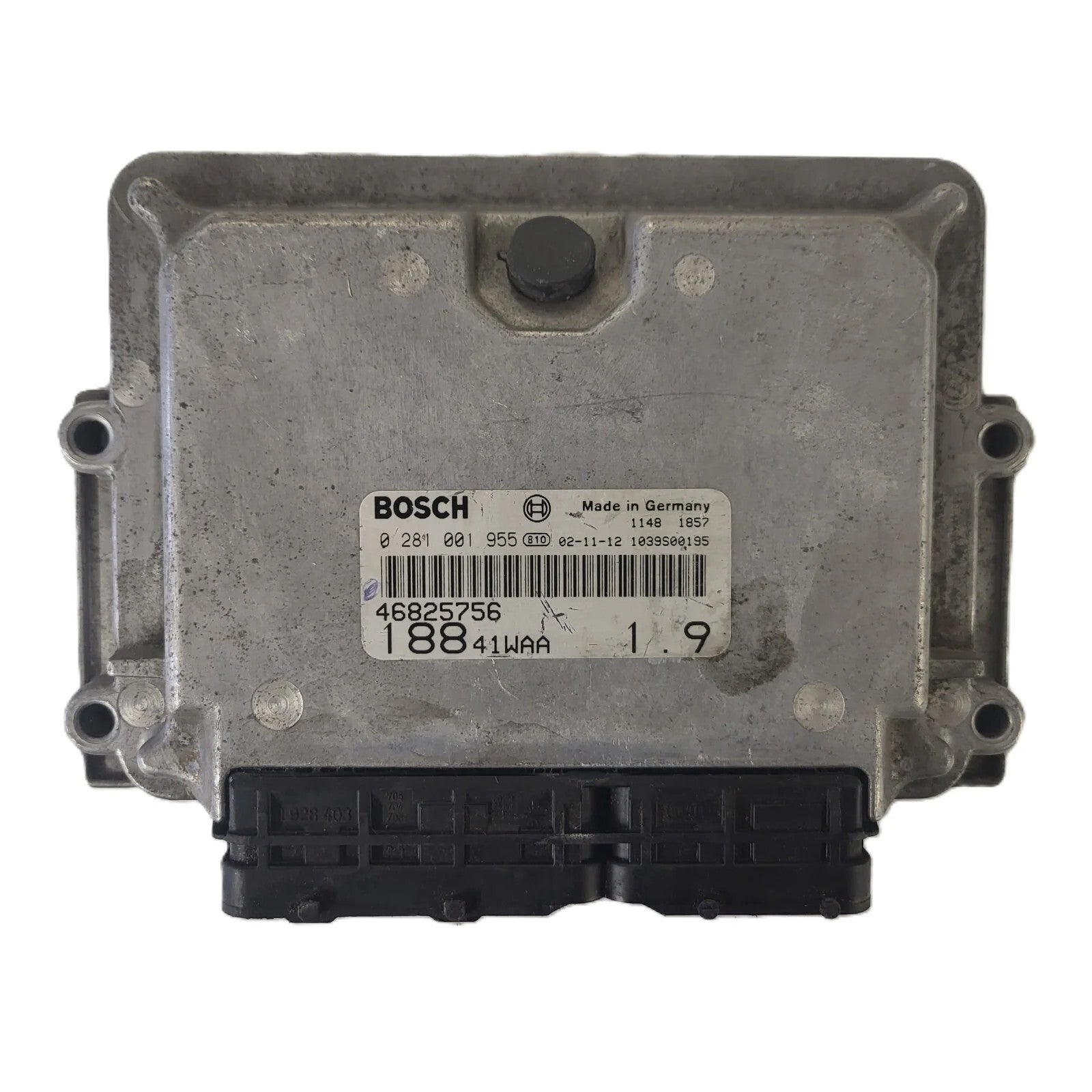 Fiat Punto 188 1.9 JTD ECU / 0281001955 / 46825756 / BOSCH
