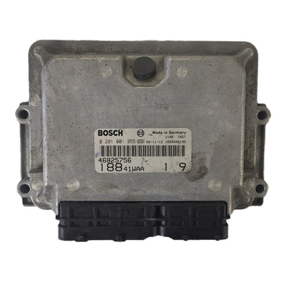 Fiat Punto 188 1.9 JTD ECU / 0281001955 / 46825756 / BOSCH