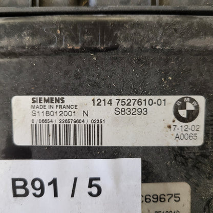 MINI COOPER 1.6 ECU / S118012001N / 1214752761001 / SIEMENS