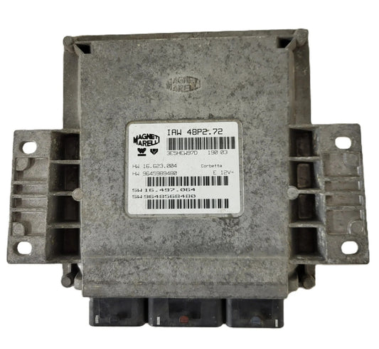 PEUGEOT CITROEN ECU / IAW 48P2.72 / SW 9648568480 / HW 9645989480 / MAGNETI MARE