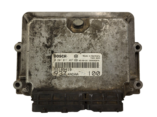 ALFA ROMEO 147 ECU / 0281011487 / 55189419 / 9374ADAA / BOSCH