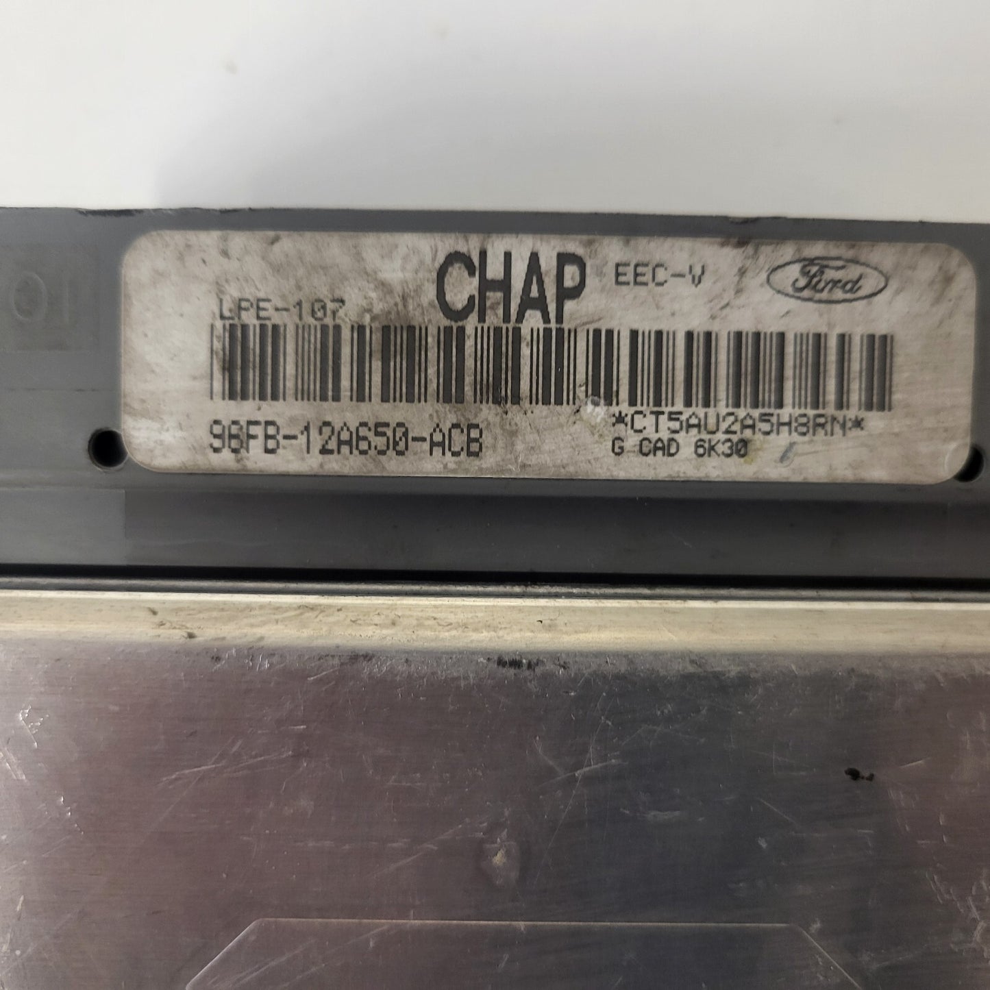 FORD FIESTA ECU / 96FB-12A650-ACB / CHAP / LPE-107 / EEC-V