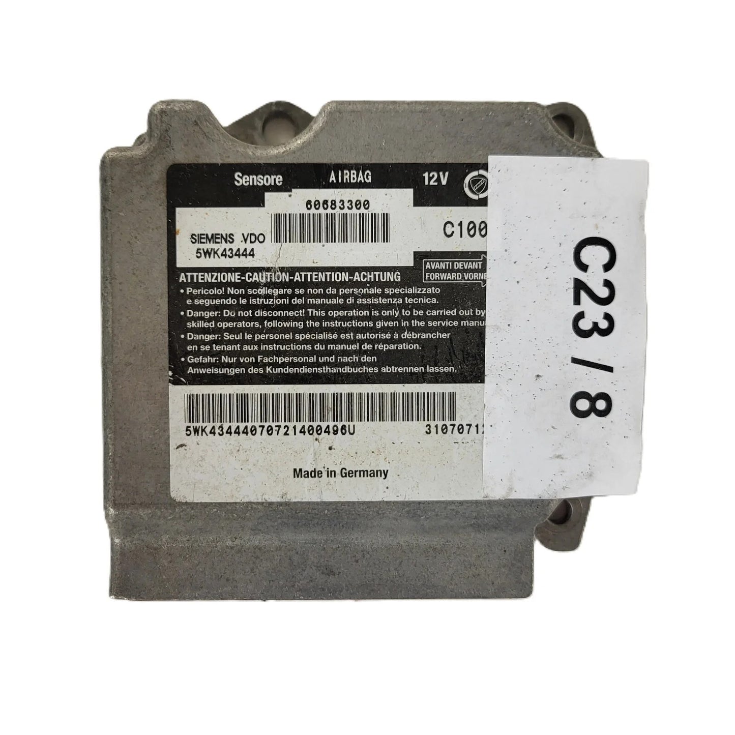 ALFA ROMEO GT AIRBAG ECU / 60683300 / 5WK43444 / SIEMENS