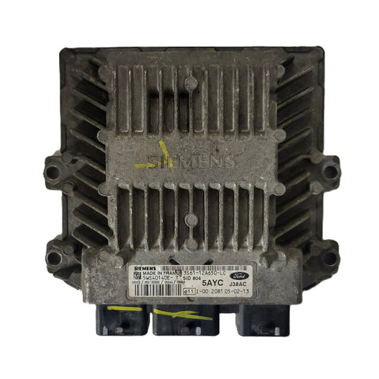 FORD FIESTA ECU / 3S61-12A650-LC / 5WS40140E-T / 5AYC / SID804 / J38A SIEMENS