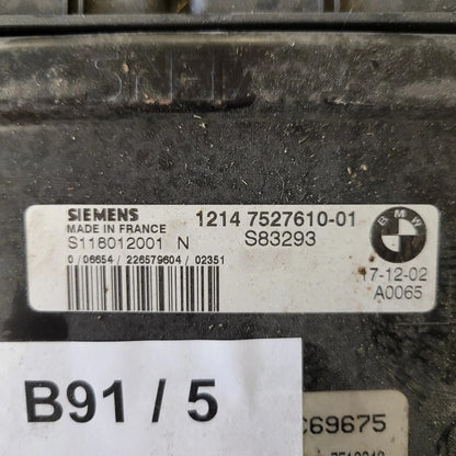 MINI COOPER 1.6 ECU / S118012001N / 1214752761001 / SIEMENS