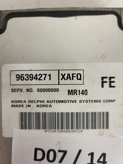 DAEWOO KALOS ECU / 96394271 / XAFQ / MR140 / FE / DELPHI
