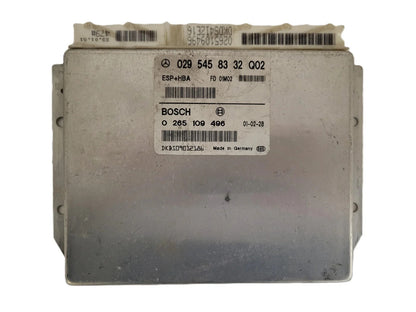 Mercedes a class ecu / 0295458332 / 0265109496 / BOSCH