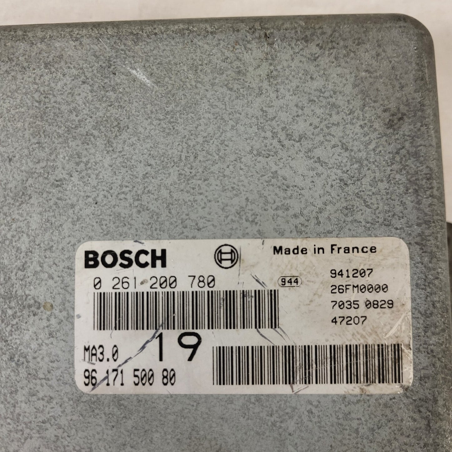 Peugeot Citroen ECU / 0261200780 / 9617150080 / MA3.0 / BOSCH
