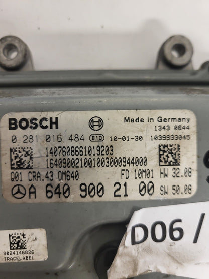 MERCEDES A W169 ECU / 0281016484 / A6409002100 / BOSCH