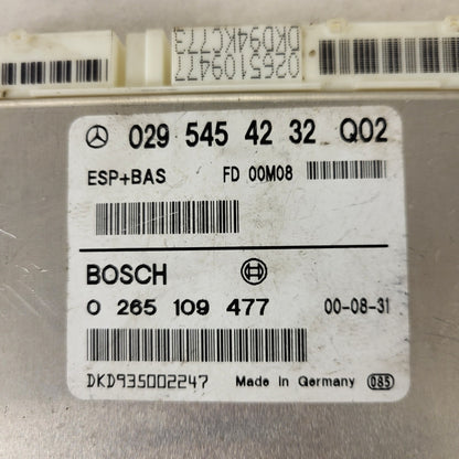 Mercedes A-Class W168 ESP ECU / 0295454232 Q02 / 0265109477 / BOSCH 