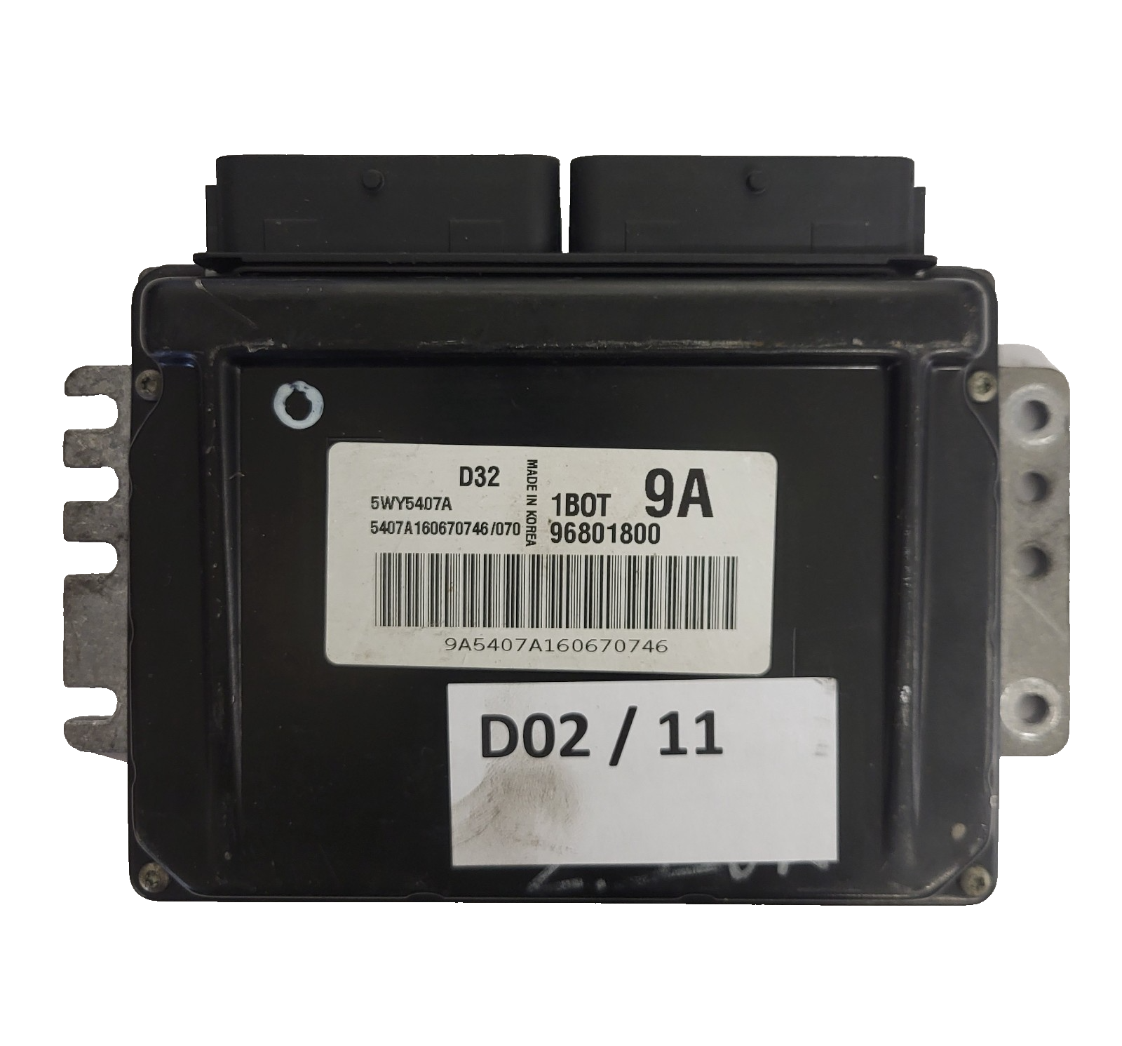 CHEVROLET MATIZ ECU / 96801800 / 5WY5407A / 1BOT / 9A / D32