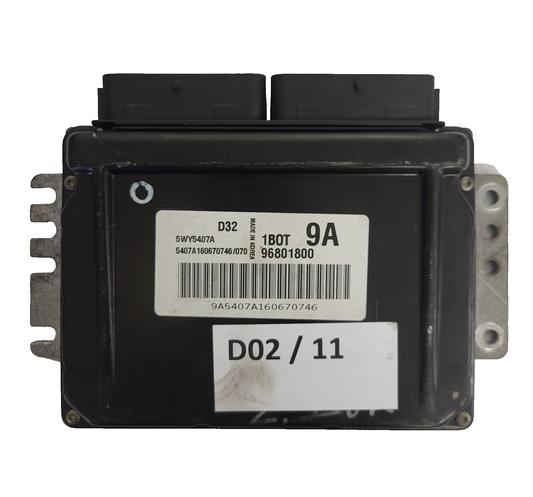 CHEVROLET MATIZ ECU / 96801800 / 5WY5407A / 1BOT / 9A / D32