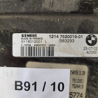 MINI COOPER 1.6 ECU / S118012001L / 1214752001901 / SIEMENS