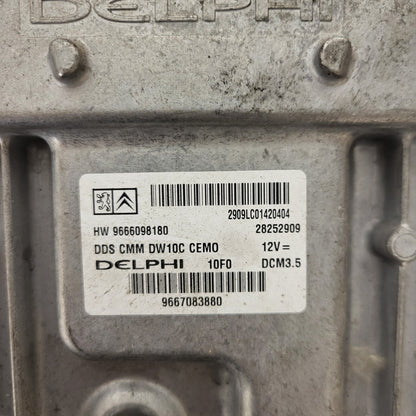 PEUGEOT 3008 5008 ECU / 9667083880 / 9666098180 / DCM3.5 / DDS CMM DW10C 2825290