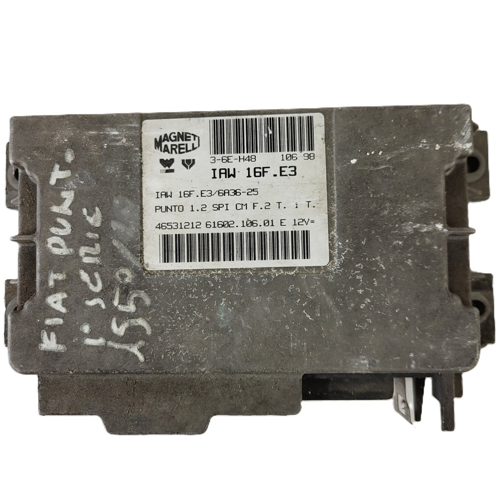FIAT PUNTO 1.2 ECU / 16F.E3 / 46531212 / 61602.106.01 / MAGNETI MARELLI